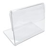Universal Mini Table-Top Sign, 1 1/2" x 2", Clear, PK10 UNV76861